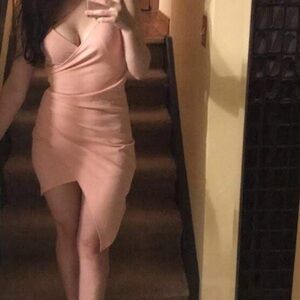 Pink Formal Mini Dress